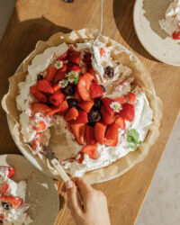 This Strawberries and Cream Pavlova Is My Signature Summer Dessert