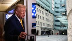 Trump says he will take legal action against BBC over Panorama edit