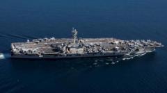 US says it shot down Iranian drone flying towards aircraft carrier